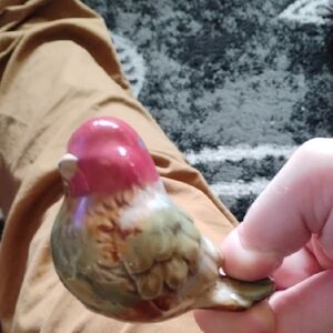 Colorful Ceramic Bird Figurine